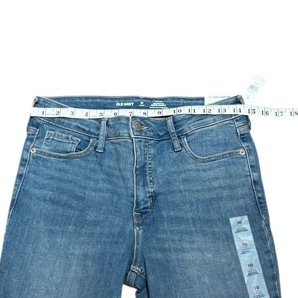 Old Navy Women’s Blue High-Rise Rockstar Super Skinny Denim Jeans, Size 10S, NWT - Picture 8 of 10
